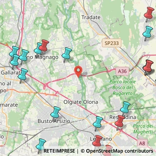 Mappa Via Giacomo Matteotti, 21058 Solbiate Olona VA, Italia (7.055)