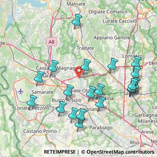 Mappa Via Giacomo Matteotti, 21058 Solbiate Olona VA, Italia (9.2795)