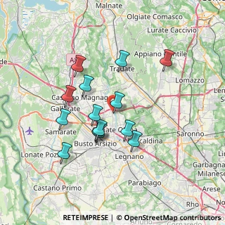 Mappa Via Giacomo Matteotti, 21058 Solbiate Olona VA, Italia (6.23214)