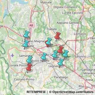 Mappa Via Giacomo Matteotti, 21058 Solbiate Olona VA, Italia (6.69545)