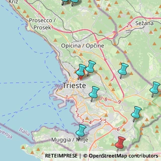 Mappa Via Giulia, 34133 Trieste TS, Italia (5.83667)