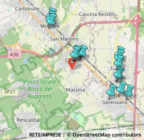 Mappa Via Magenta, 21040 Cislago VA, Italia (2.05933)