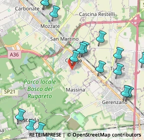 Mappa Via Magenta, 21040 Cislago VA, Italia (3.0425)