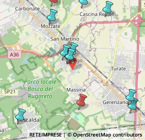 Mappa Via Magenta, 21040 Cislago VA, Italia (2.38917)
