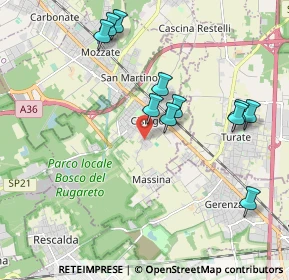 Mappa Via Magenta, 21040 Cislago VA, Italia (1.97727)