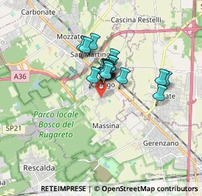 Mappa Via Magenta, 21040 Cislago VA, Italia (1.057)