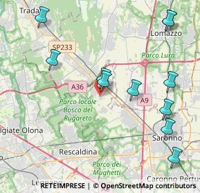 Mappa Via Magenta, 21040 Cislago VA, Italia (4.82545)