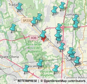 Mappa Via Magenta, 21040 Cislago VA, Italia (4.8775)