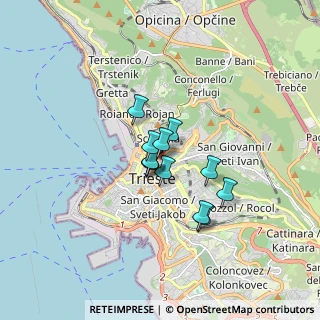 Mappa Via Guido Zanetti, 34133 Trieste TS, Italia (1.03)