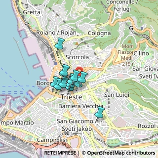 Mappa Via Guido Zanetti, 34133 Trieste TS, Italia (0.57154)