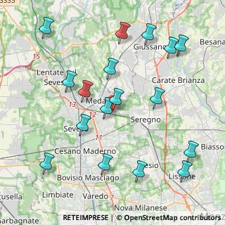 Mappa Via Maroncelli angolo, 20821 Meda MB, Italia (4.63353)
