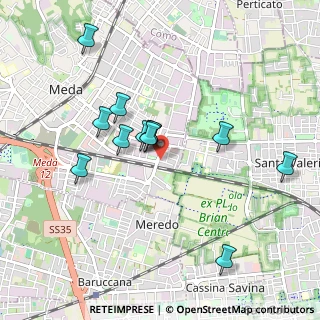 Mappa Via Maroncelli angolo, 20821 Meda MB, Italia (0.85417)