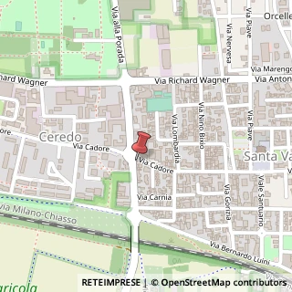 Mappa Via Cadore, 103, 20831 Seregno, Monza e Brianza (Lombardia)