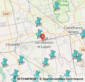 Mappa Via G. Garibaldi, 35018 San Martino di Lupari PD, Italia (7.036)