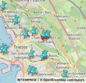 Mappa Strada di Guardiella, 34128 Trieste TS, Italia (2.44071)