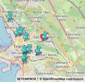 Mappa Strada di Guardiella, 34128 Trieste TS, Italia (2.02)