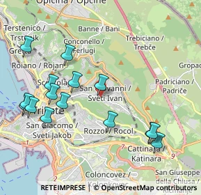 Mappa Strada di Guardiella, 34128 Trieste TS, Italia (2.20867)