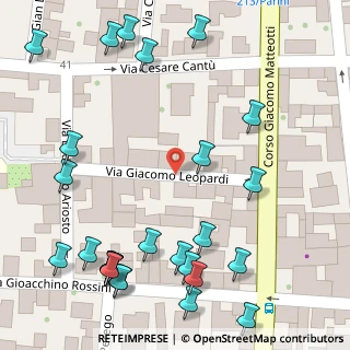 Mappa Via Giacomo Leopardi, 20831 Seregno MB, Italia (0.0963)