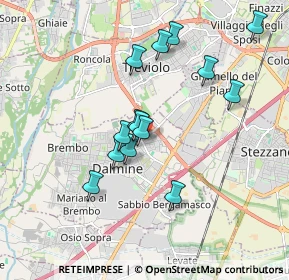 Mappa Via Glicine, 24044 Dalmine BG, Italia (1.61286)