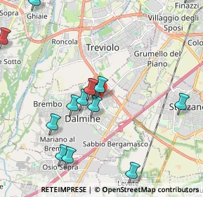 Mappa Via Glicine, 24044 Dalmine BG, Italia (2.33929)