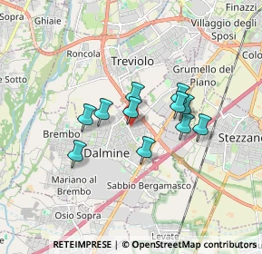 Mappa Via Glicine, 24044 Dalmine BG, Italia (1.26455)