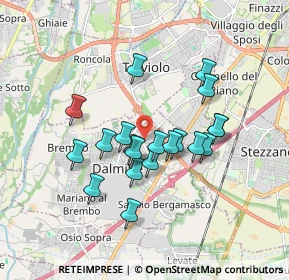 Mappa Via Glicine, 24044 Dalmine BG, Italia (1.4675)