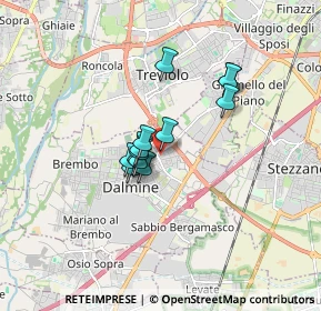 Mappa Via Glicine, 24044 Dalmine BG, Italia (1.08692)