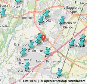 Mappa Via Glicine, 24044 Dalmine BG, Italia (2.396)