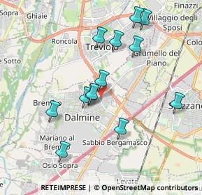 Mappa Via Glicine, 24044 Dalmine BG, Italia (1.79923)