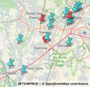 Mappa Via Glicine, 24044 Dalmine BG, Italia (5.08667)