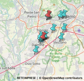 Mappa Via Glicine, 24044 Dalmine BG, Italia (2.34813)