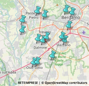 Mappa Via Glicine, 24044 Dalmine BG, Italia (3.73667)