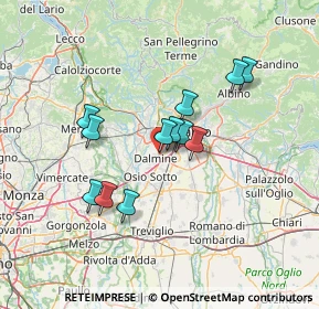 Mappa Via Glicine, 24044 Dalmine BG, Italia (11.29083)