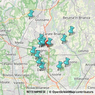 Mappa Via Berna, 20831 Seregno MB, Italia (3.03071)