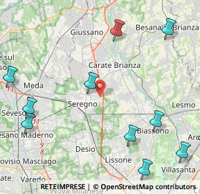 Mappa Via Berna, 20831 Seregno MB, Italia (6.2)