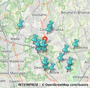 Mappa Via Berna, 20831 Seregno MB, Italia (3.48313)