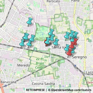 Mappa Via Vincenzo Foppa, 20831 Seregno MB, Italia (0.862)