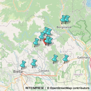 Mappa Frazione Ponzone, 13835 Valdilana BI, Italia (6.28833)