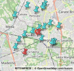 Mappa Via S. Tommaso D'Aquino, 20831 Seregno MB, Italia (1.8885)