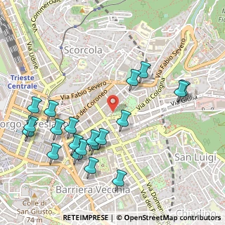 Mappa Via Guglielmo Marconi, 34133 Trieste TS, Italia (0.5785)