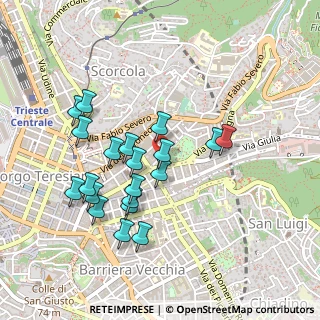 Mappa Via Guglielmo Marconi, 34133 Trieste TS, Italia (0.441)