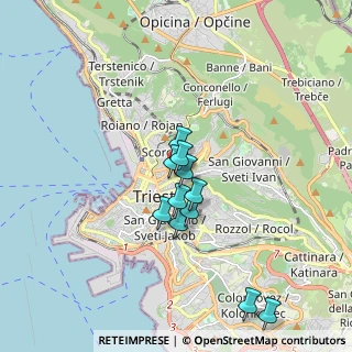 Mappa Via Guglielmo Marconi, 34133 Trieste TS, Italia (1.40636)