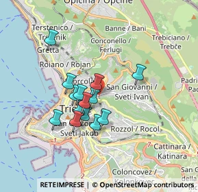 Mappa Viale XX Settembre, 34126 Trieste TS, Italia (1.35643)
