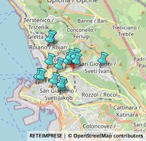 Mappa Piazza dei Volontari Giuliani, 34126 Trieste TS, Italia (1.20714)