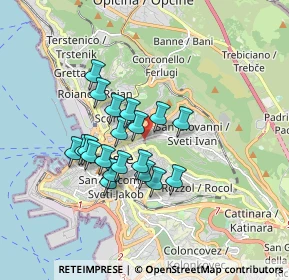 Mappa Viale XX Settembre, 34126 Trieste TS, Italia (1.36)