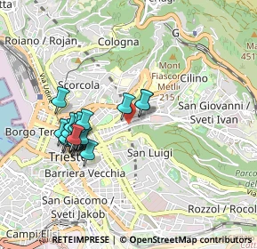 Mappa Piazza dei Volontari Giuliani, 34126 Trieste TS, Italia (0.841)