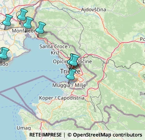 Mappa Piazza dei Volontari Giuliani, 34126 Trieste TS, Italia (21.59583)