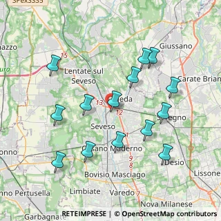 Mappa Via dei Celuschi, 20821 Meda MB, Italia (3.94714)