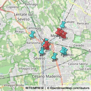 Mappa Via dei Celuschi, 20821 Meda MB, Italia (1.27533)