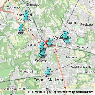 Mappa Via dei Celuschi, 20821 Meda MB, Italia (1.65929)